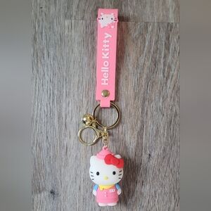 Hello Kitty Pink and Gold Bag Charm